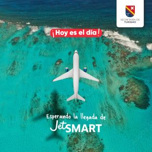 ESPERANDO LA LLEGADA DEL PRIMER VUELO DE JETSMART A LA ISLA DE SAN ANDRÉS