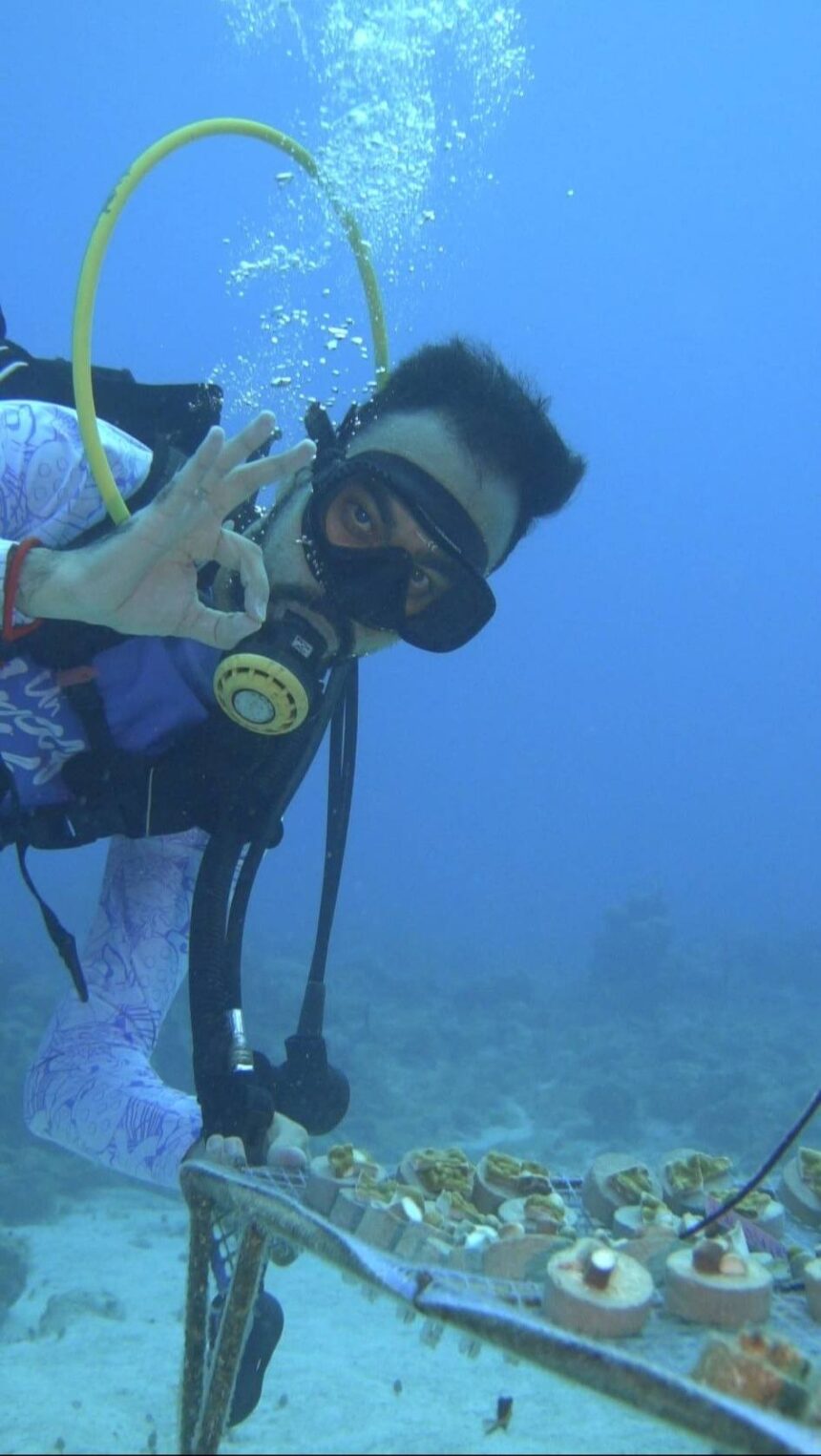 Jornada de siembra de corales fortalece el turismo deportivo y de naturaleza en San Andrés