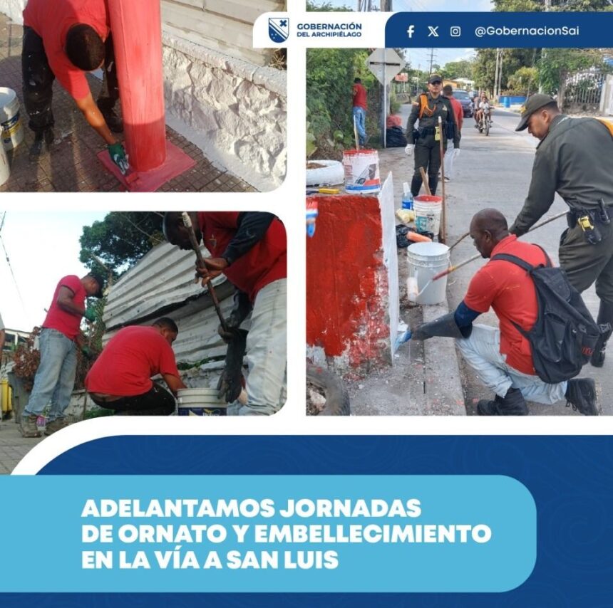 Jornadas de ornato y embellecimiento fortalecen la imagen turística en la vía a San Luis